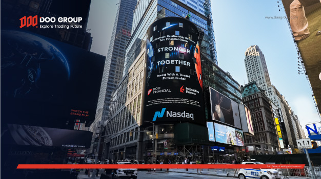 Doo Group Affiliate News: Doo Financial’s First Display On Times Square Nasdaq Tower, Establishing A Fully Disclosed Brokerage Relationship With Interactive Brokers