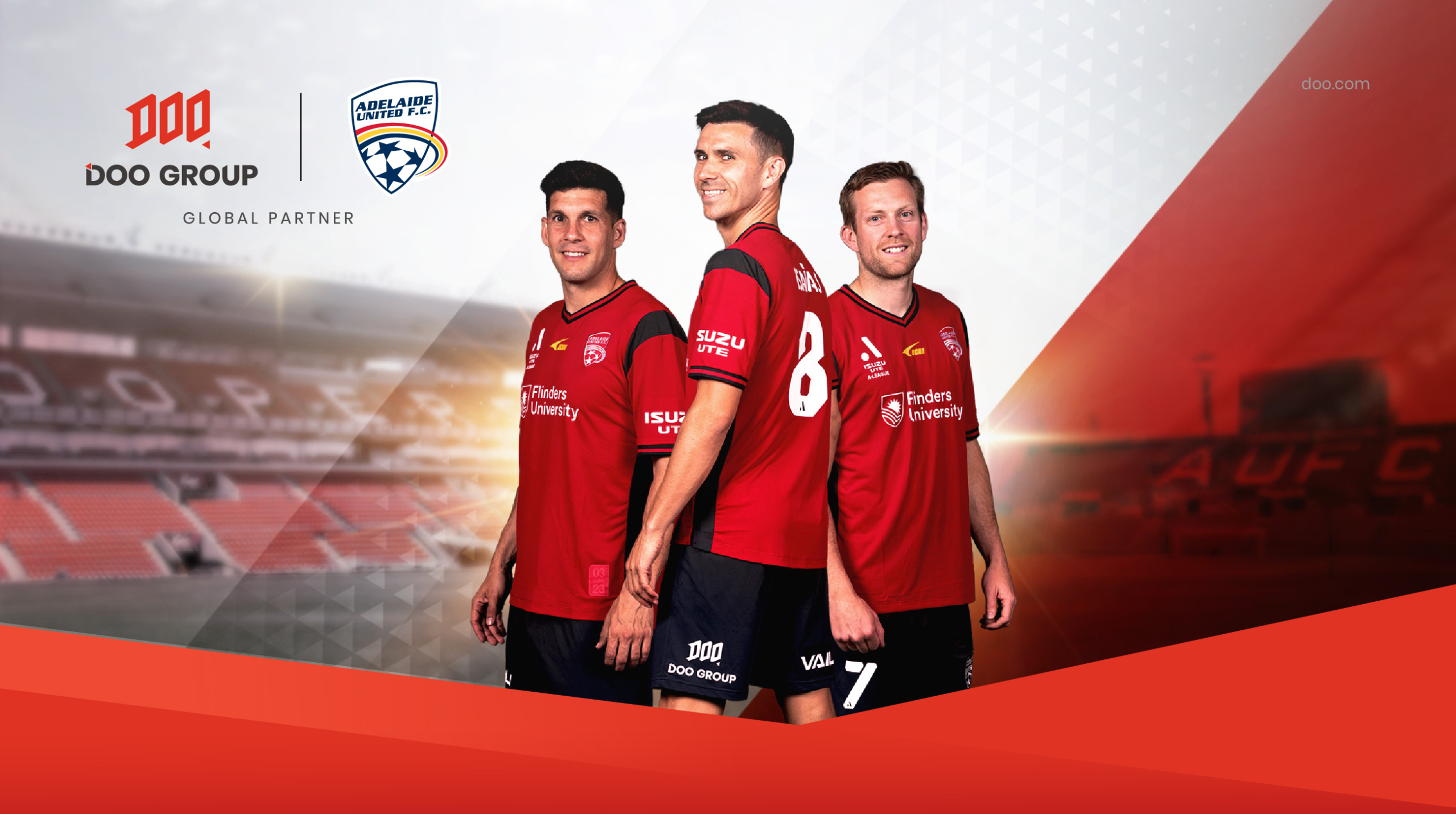 Doo Group Upgraded As The Gold Global Partner of Adelaide United Football Club 