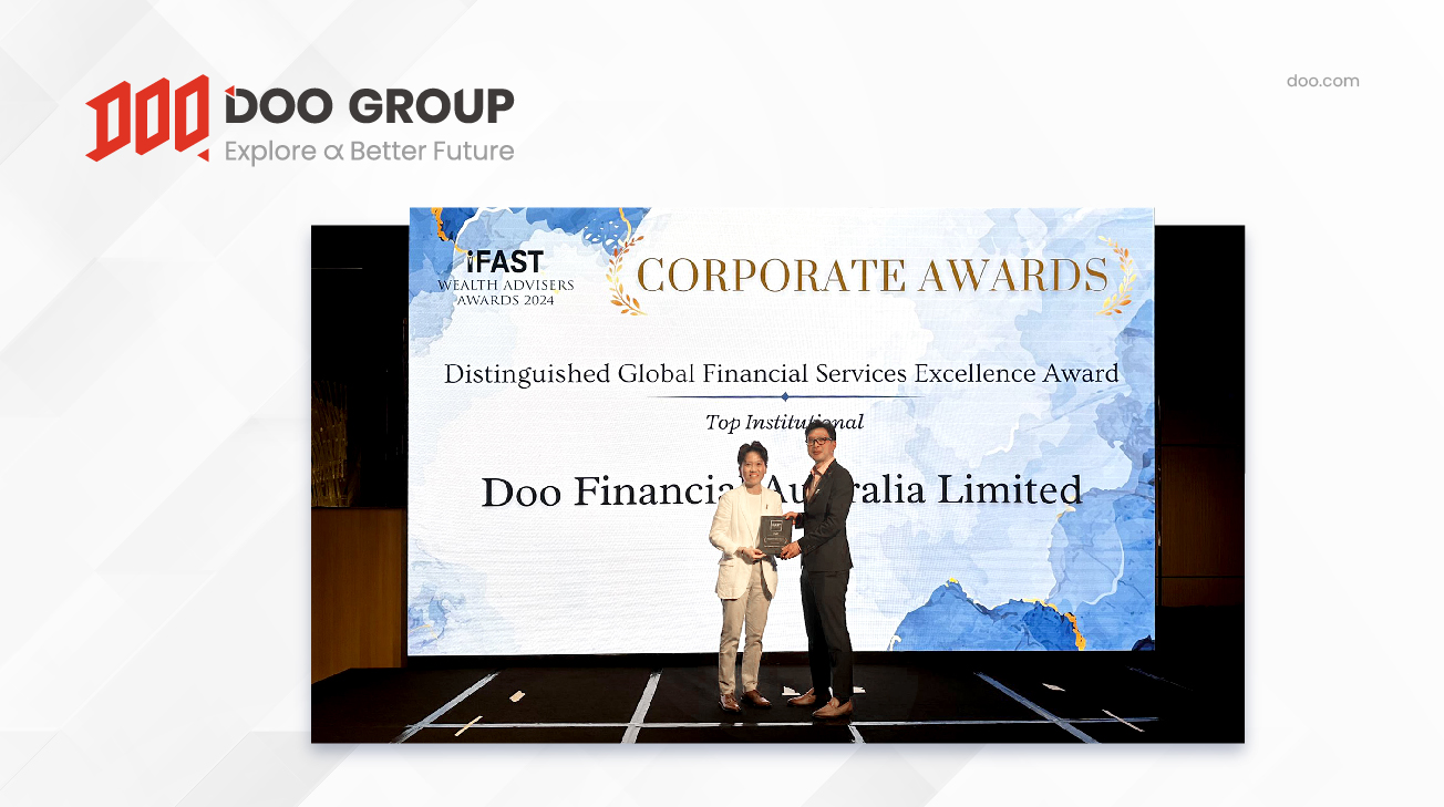 Doo Financial Receives iFAST’s “Distinguished Global Financial Services Excellence Award” In Recognition of Exceptional Performance 